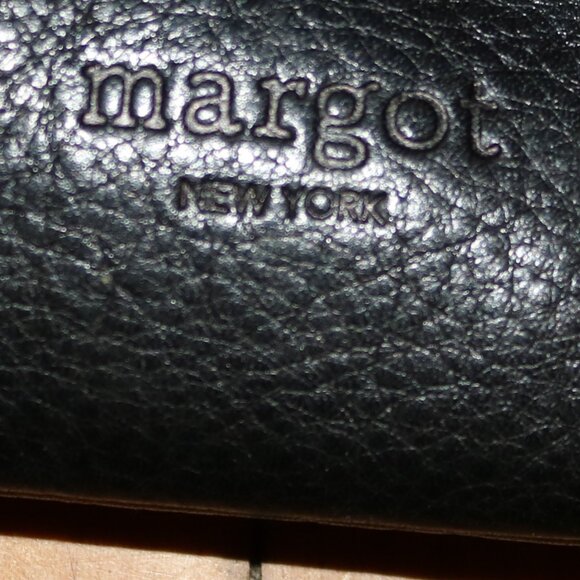 Margot New York Kari Anthropologie Black Tumbled Leather Crossbody Bag - Picture 4 of 6